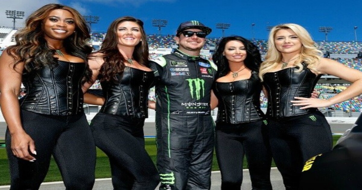 nascar scantily monster clad energy outrage sports busch